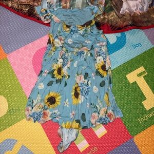 Posh Peanut Blue Floral Dress